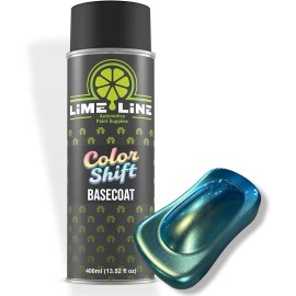 LiME LiNE Automotive Basecoat Spray Paint - Gold + Orange + Green - 14 Oz