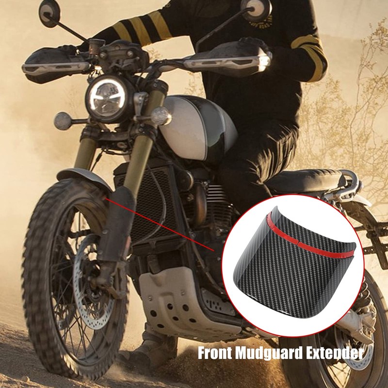 Motorcycle Fender Front Extension Carbon Pattern Rear Guard Replacement for