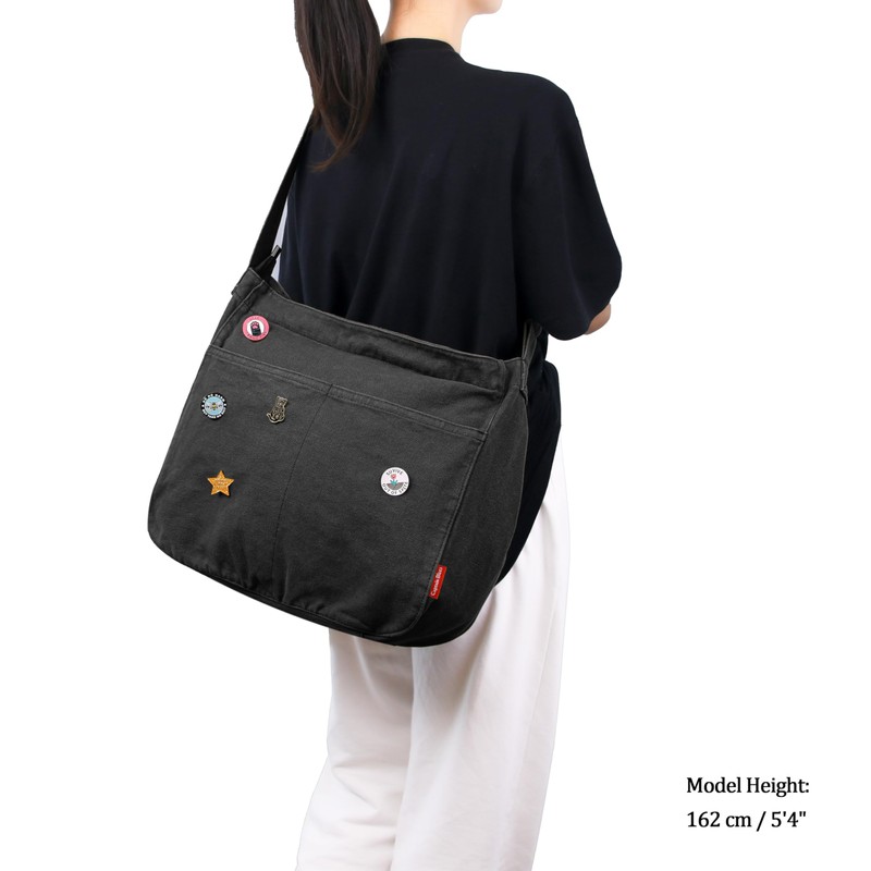 Captain Blues canvas tote bag (Black)