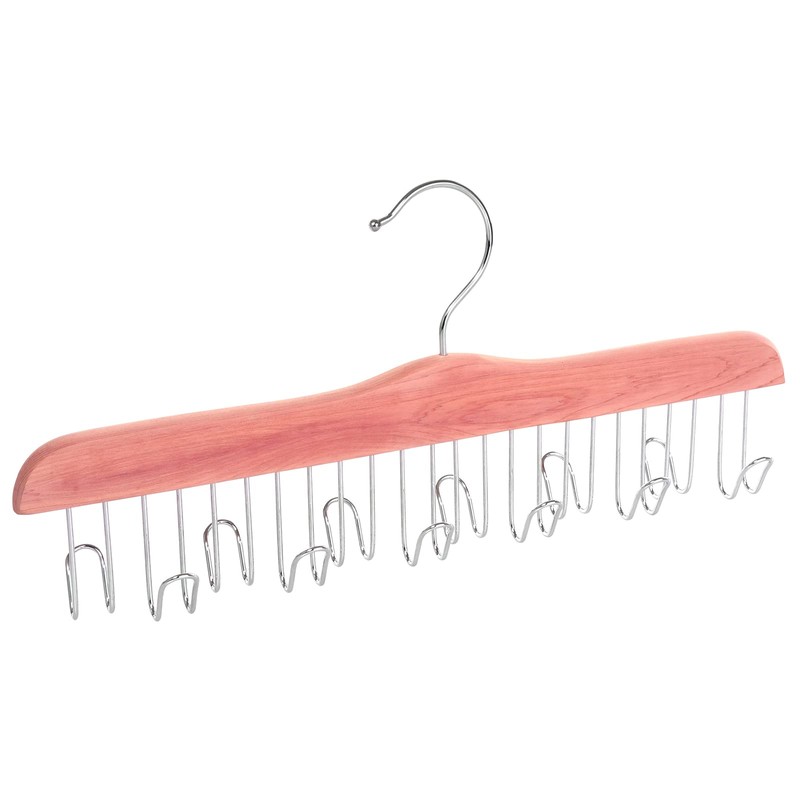 TOPIA HANGER American Red Cedar Wood Belt Hanger, Belt Organizer