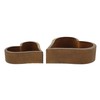 FRANK FLECHTWAREN Planter Rust Heart, Set of 2
