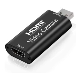 4K HDMI Video Capture Card 1080P HDMI to USB Adapter Game Audio Recorder for Streaming, Live Broadcasting, Video Recording, Teaching, Gaming