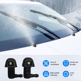 76810-TK8-A01 Front Windshield Spray Nozzles Wiper Washer Nozzles Kit Jet Fluid Hose, for Honda Odyssey 2011 2012 2013 2014 2015 2016 2017, Windshield Washer Nozzles and Fluid Hose with Connectors