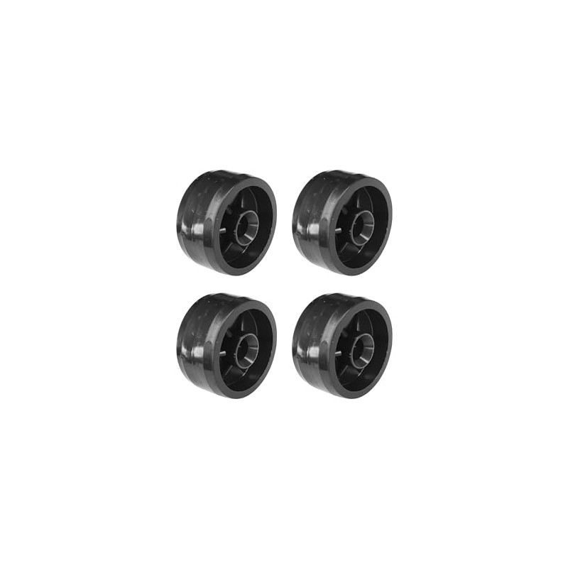 cyclingcolors 4 x Plastic Castors 30 mm Black Castor Guide