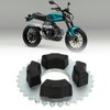 420 32T 50mm Rear Sprocket with Cushion Rubber Wheel Sprocket