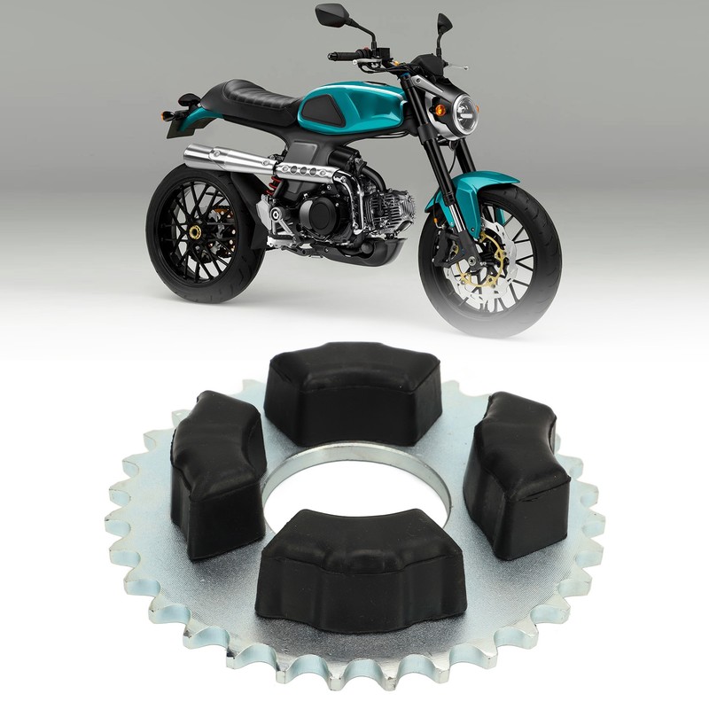 420 32T 50mm Rear Sprocket with Cushion Rubber Wheel Sprocket