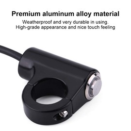 Motorcycle Mini Switch 50A, Keenso 7/8" 22mm Aluminum Alloy Switch On Off Waterproof Push Button Headlight Brake Fog Lights ON/Off (Model B, 2Pcs)
