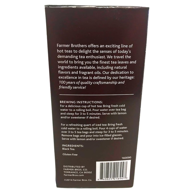 Farmer Brothers Premium: English Tradition Hot Tea - 2/25 ct