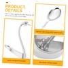 Ciieeo 1 Set Swan Cutlery Combination Elegant Alloy Dessert Spoons