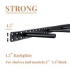2pcs Floating Shelf Bracket Heavy Duty Hidden Metal Brackets for