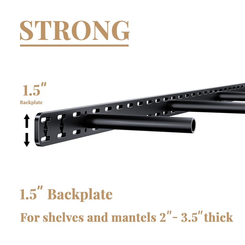 2pcs Floating Shelf Bracket Heavy Duty Hidden Metal Brackets for
