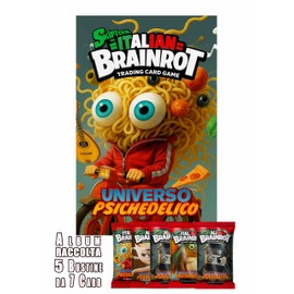 Skifidol Italian Brown Red Exclusive Album + 5 Sealed Bags - Trading Card Game Collection 2024