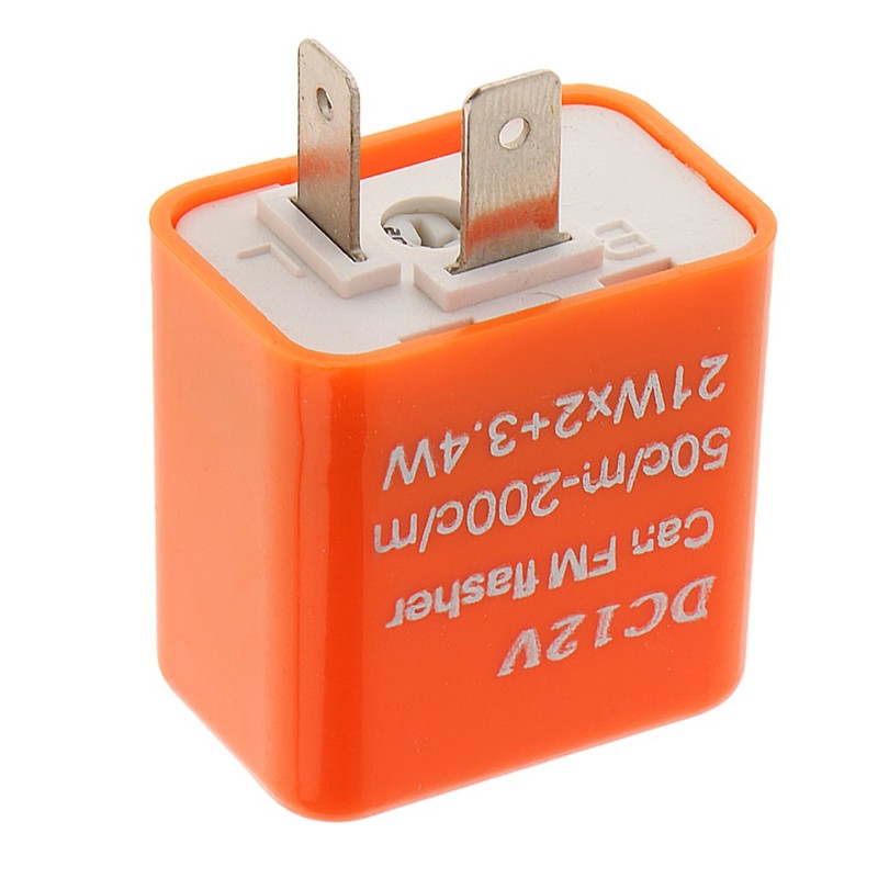 KOZEEY 【ノーブランド 品】フラッシャーリレー 12V 2ピン オートバイ用 LED ターン シグナル ランプ