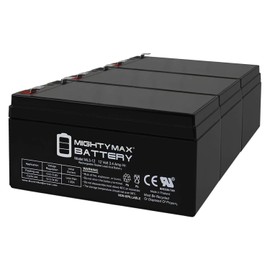 Mighty Max Battery ML3-12 - 12 Volt 3 AH SLA Battery - Pack of 3