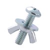 30 Sets 1/4"-20 x 1 Screws Bolts with Wing Nuts