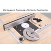 Precision Miter Gauge with Miter Gauge Fence + Repetitive Cut