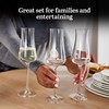 Libbey Signature Stratford Champagne Flute Glasses Set of 4, Artful,