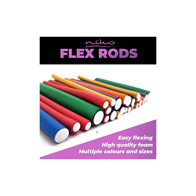 NIKO Pack of 10 Twist Flex Rods - Foam Flexible