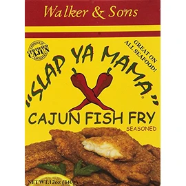 Slap Ya Mama Louisiana Style Cajun Fish Fry, No MSG and Kosher, 12 Ounce Box, Pack of 3