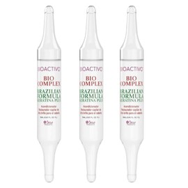 Multi Pack Bio Complex Keratin Dominican Natural Hair Treatment High Shine Conditioner Leave In Hydrating Conditioning Hair Repairing Thickening Hair Growth (Pack of 3)