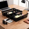 Cheeren 12 Pack Black Pen and Pencil Organizer Trays-Desktop Office
