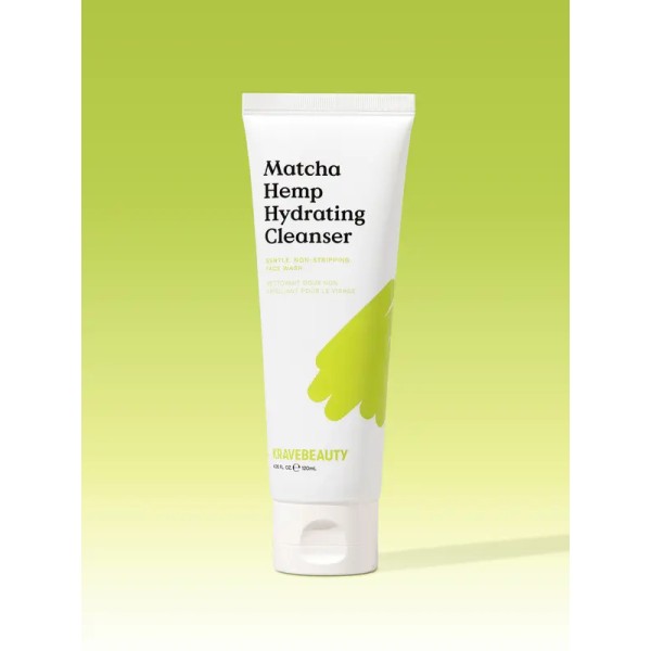 KraveBeauty Matcha Hemp Hydrating Cleanser – Gentle Daily Face Wash