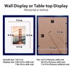 KINLINK 11x14 Picture Frame Navy, Solid Wood Frame 11x14 with