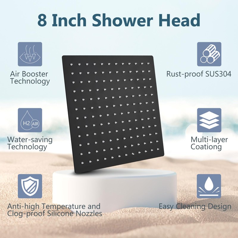 Aolemi Shower Faucet Set, High Pressure Shower System with 2-in-1