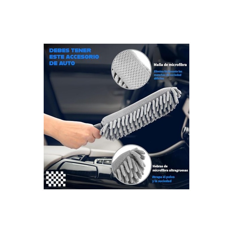 Timotech Plumero para Coche, para Interior de Auto, para Tablero,