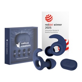 Welove Creations Welove Ultra-Comfy Earplugs with First-Ever Cleaner for Sleep,Focus,Noise Sensitivity | Hearing Protection | Customizable Fit | 18dB (NRR) Noise Reduction