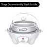 Brentwood TS-1045W Electric 7 Egg Cooker with Auto Shut Off,