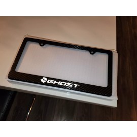 racing license plate frame Ghost Logo Street Racing Carbon Fiber License Plate Frame Premium Carbon