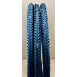 Duro 3 DURO TRIKE SOLID BLACK 24 X 2.00 TWIN MARCH TRICYCLE TIRES W/ TUBES & RIMSTRIP