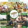 Folding Camping Table, Lightweight Outdoor Beach Table, Portable Roll Up