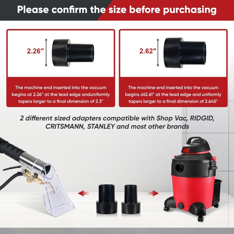 Shop Vac Extractor Kit, Universal Extractor Hose Kit for Shop