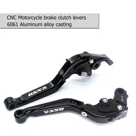 KBGRAX Motorcycle Adjustable Brake Clutch Levers for Suzuki GSXR600 1997-2003 GSXR750 1996-2003 GSXR1000 2001-2004 Black