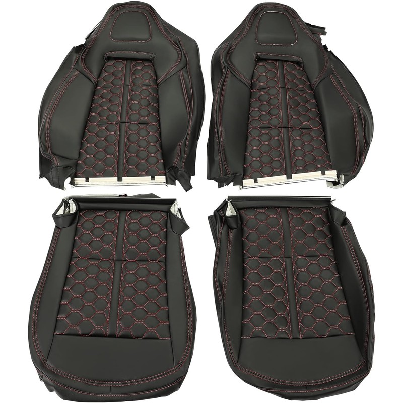 KUAFU Artificial Leather Seat Covers Compatible with 2014 2015 2016