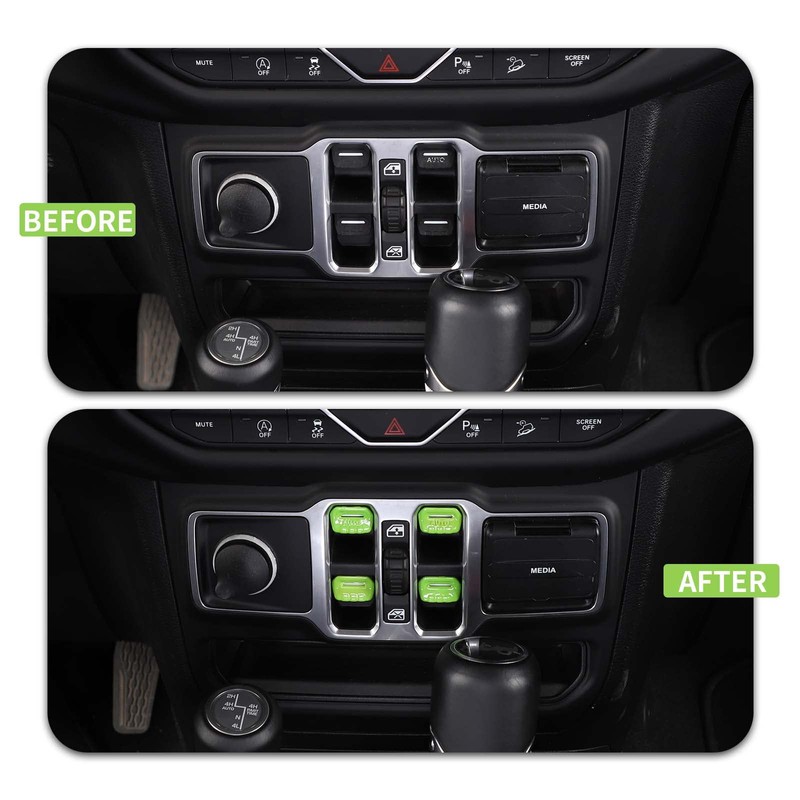 SQQP Window Switch Button Cover Trim Interior Accessories Fit for