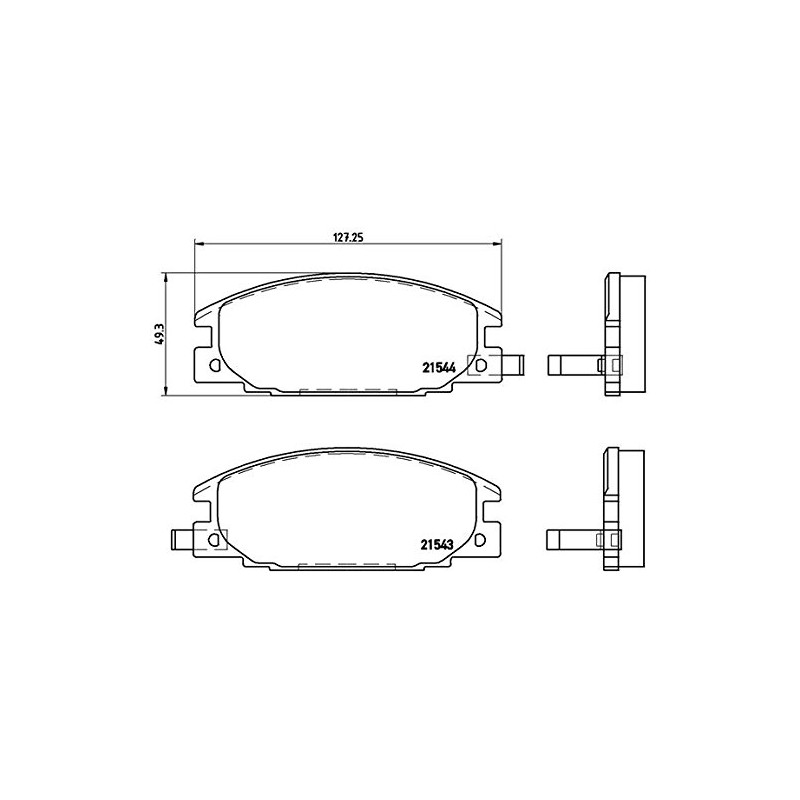 Brembo P 59 015 Brake Pad Set, Disc Brakes (4