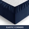 Hafaa Navy King Size Fitted Sheets 40cm Deep Pocket Soft