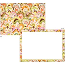 Caspari Marbled Ceramica Correspondence Cards - 12 Blank Cards & 12 Coordinating Envelopes