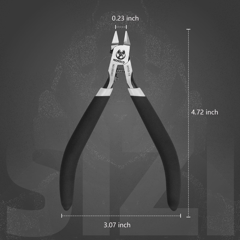 MOSSCO Model Nippers, Ultra-thin Single-edge Nippers for Advancers Repair Plastic