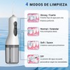 ICHIDO Irrigador Bucal Recargable, Limpiador Dental Inalámbrico con 4 Modos