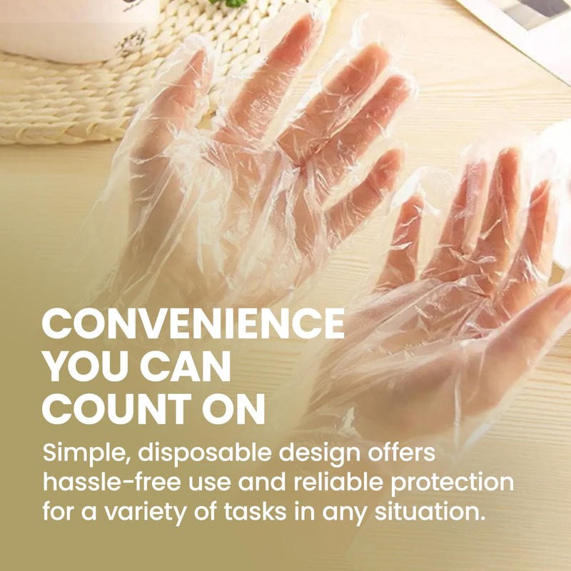 Poly Deli Gloves, Extra Large, Disposable Polyethylene Gloves, Food Handling,