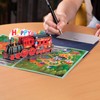 Magic Ants 子供のための3D漫画トレインバースデーカード、ポップアップバースデーカード、ハッピーバースデーグリーティングカード