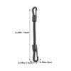 BESPORTBLE 6Inch Bungee Cords with Carabiner: Black Short Elastic Tie