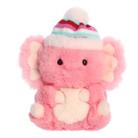 Aurora® Festive Rolly Pet™ Andi Axolotl™ Stuffed Animal - Adorable Companions - On-The-Go Fun - Pink 5 Inches