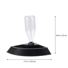 POPETPOP Reptile Water Bowl-Automatic Reptile Water Fountain-Turtle Water Dispenser Bottle Tortoise Food Water Bowl Feeding Dish for Lizards Snake-Black