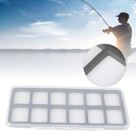 MAGT Fishing Tackle Box, ABS Magnetic Fishing Hook Storage Box, Multiple Grids, Fishing Hook Box with Foam, Magnetic Fishing Hooks, Storage Box, Durable Fly Fishing Storage Box (12)