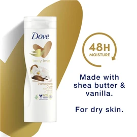 Dove Body Love Pampering Care Body Lotion with Shea Butter and Vanilla, 400 ml | for Dry Skin | Click '𝗖𝘂𝘀𝘁𝗼𝗺𝗶𝘀𝗲 𝗡𝗼𝘄' to Make Your Bulk Buy!